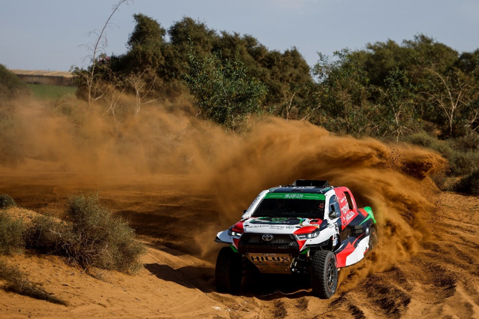 Yazeed Al-Rajhi (SAU)/Dirk Von Zitzewitz (GER), Overdrive Racing, Toyota Hilux Overdrive, at the Rallye du Maroc 2022, round three of the W2RC (Photo Julien Delfosse / DPPI).