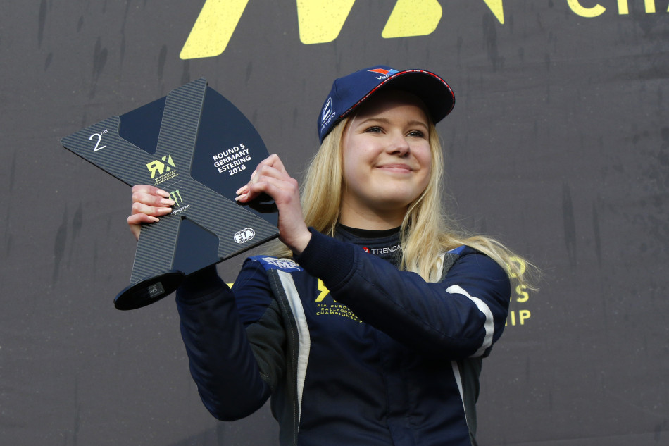 Just one point separated Magda Andersson from an FIA European Rallycross title FIA, Motorsport, Mobility, Road Safety, F1, WRC, WEC, WTCC, World RX