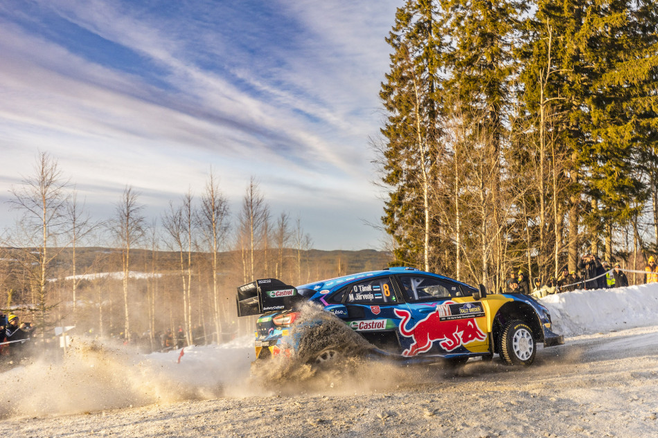 Ott Tanak is on course to win Rally Sweden