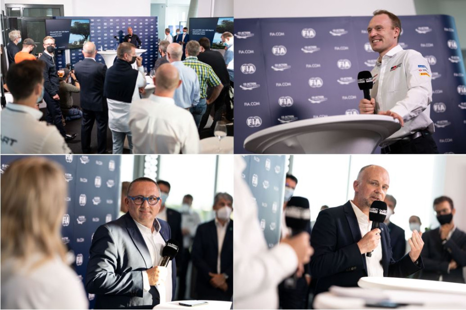 2022 WRC Hybrid Event Munich 6 September - Jona Siebel, Yves Matton, Jari-Matti Latvala, Xavier Mestelan Pinon