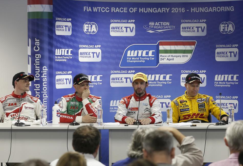 wtcc, hungary, lopez, qualifying, conference