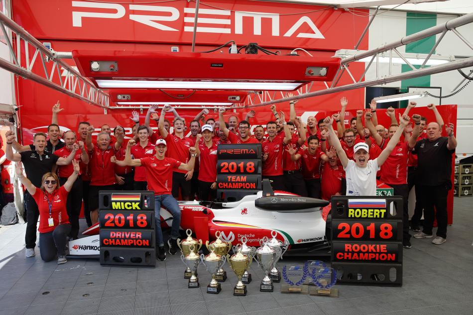 F3 - PREMA Theodore Racing the best team in 2018 FIA Formula 3 European Championship | Federation de l'Automobile