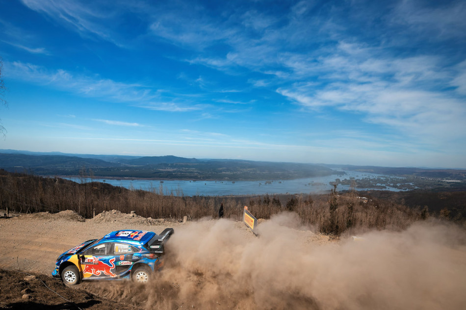 Ott Tanak is one day away from victory on Rally Chile