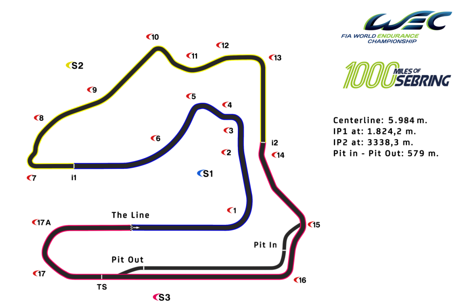 images Sebring International Raceway Track Map wec 1000 miles of sebring preview