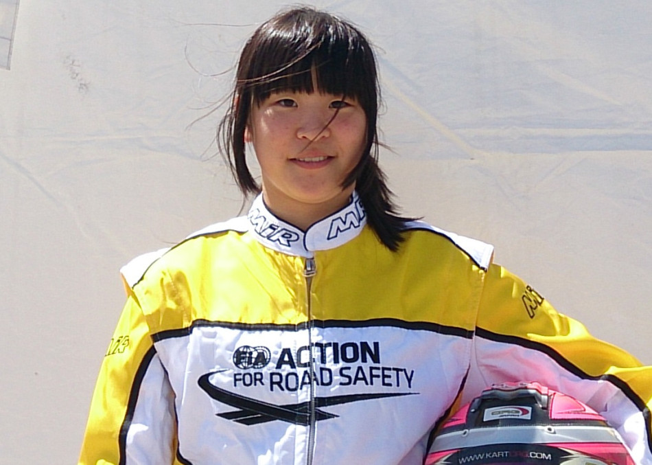 Young female karter awarded funded drive