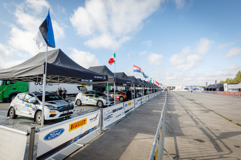 2020 WRC - Rally Estonia - Junior WRC team area on Service Park 2020 WRC - Rally Estonia - Junior WRC team area on Service Park