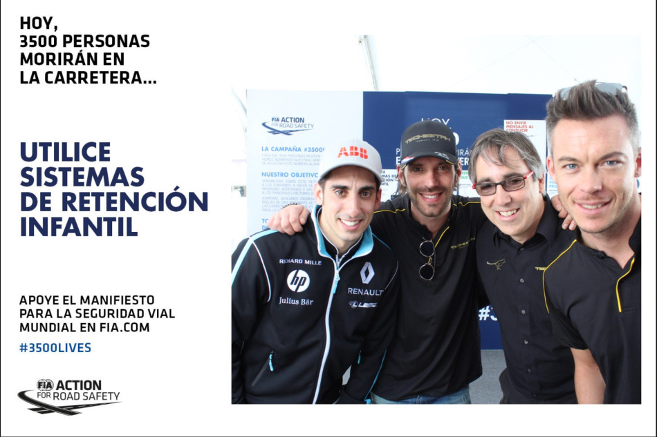 Formula E, drivers, child safety, road safety