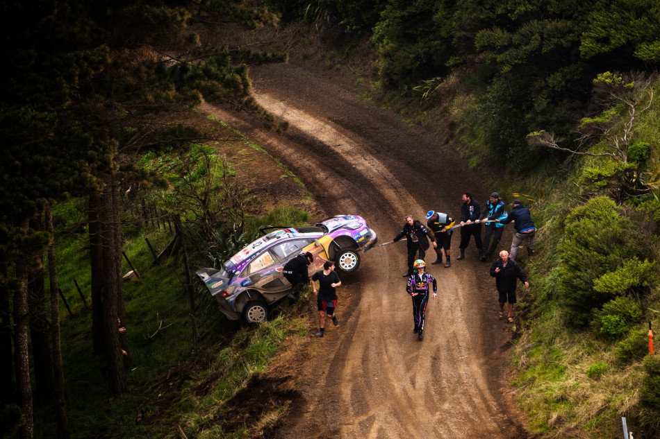 Craig Breen (IRL) Paul Nagle (IRL) of team Hyundai Shell Mobis are seen performing during the World Rally Championship New Zealand in Auckland, New Zealand on 30,September (photo: Jaanus Ree / Red Bull COntent Pool)