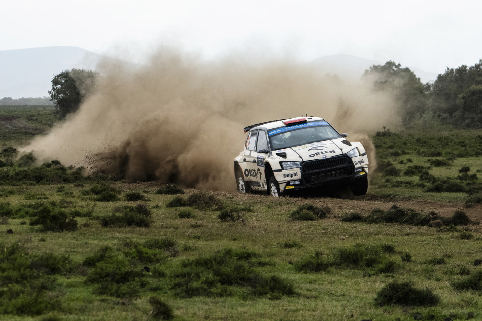 2023 WRC - Safari Rally Kenya - Kajetan Kajetanowicz/Maciej Szscepaniak, Skoda Fabia Evo (photo: Jaanus Ree/Red Bull Content Pool)