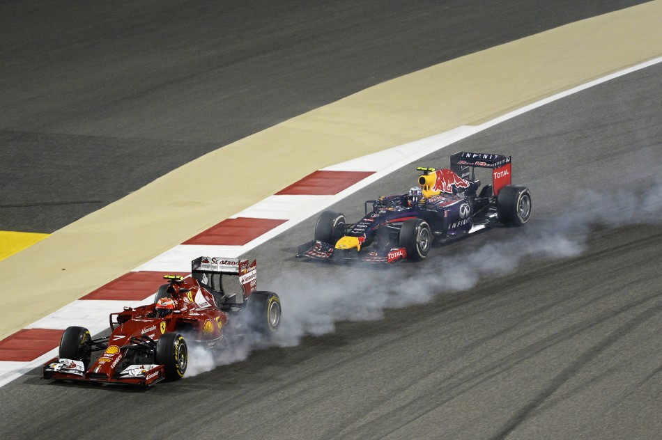 F1 Vettel Raikkonen Bahrain 2014 (Formula 1)