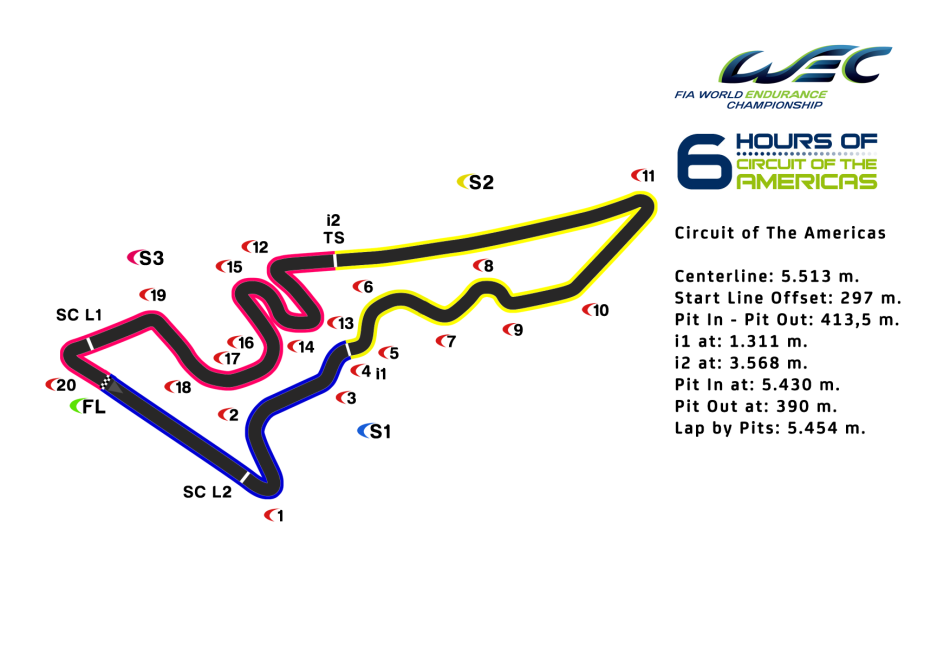 WEC 6 Hours of Cota Map