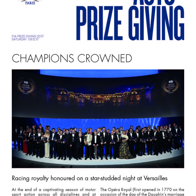 2017 FIA Prize Giving