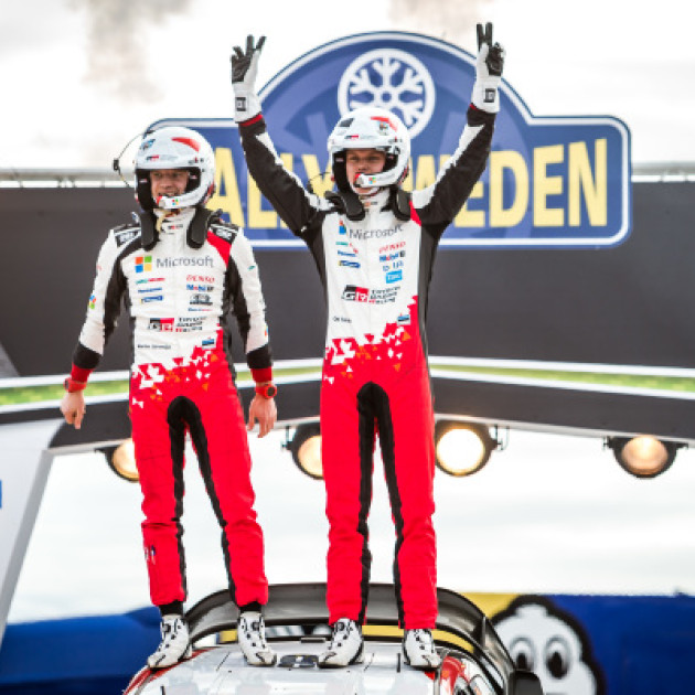 Rally Sweden - Event winners Ott Tänak &amp; Martin Järveoja
