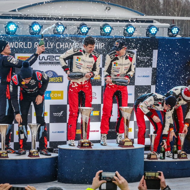 2020 WRC - Rally Sweden - Final podium (DPPI)
