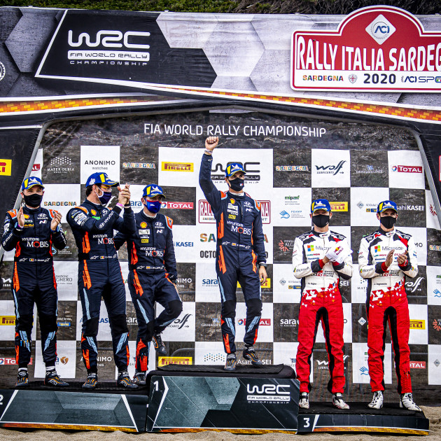 2020 WRC - Rally Italia Sardegna - Power Stage Podium