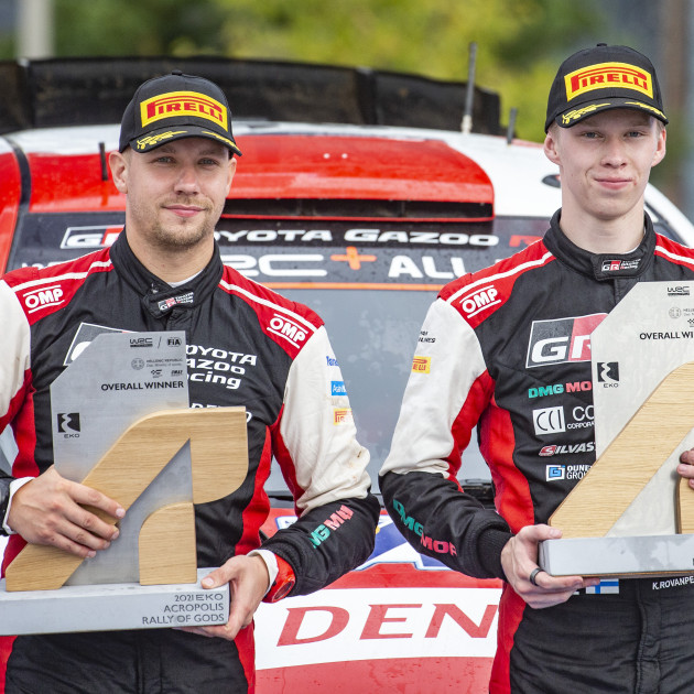 2021 WRC - Acropolis Rally Greece - Jonne Halttunen and Kalle Rovanperä (DPPI / Nikos Katsikis)