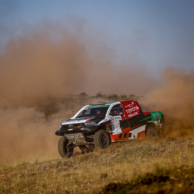  2021 FIA World Cup for Cross-Country Bajas - Baja Esoana Aragon - Y. Al Rajhi Yazeed/M. Orr, Toyota Hilux Overdrive (DPPI Media / Paulo Maria)