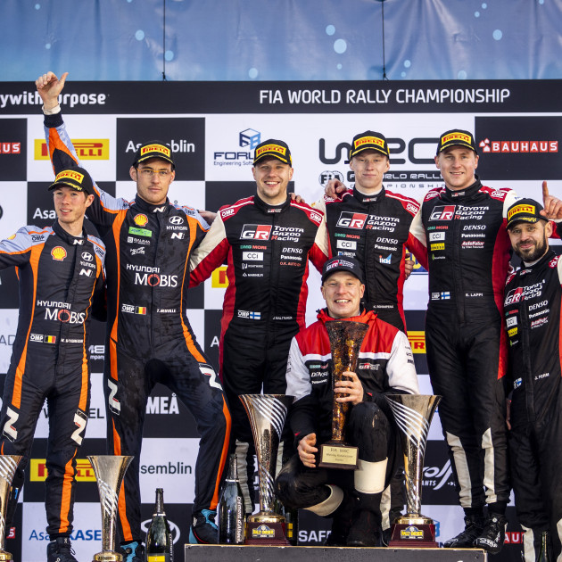 2022 WRC - Rally Sweden - Final podium (Nikos Katikis / DPPI Media)