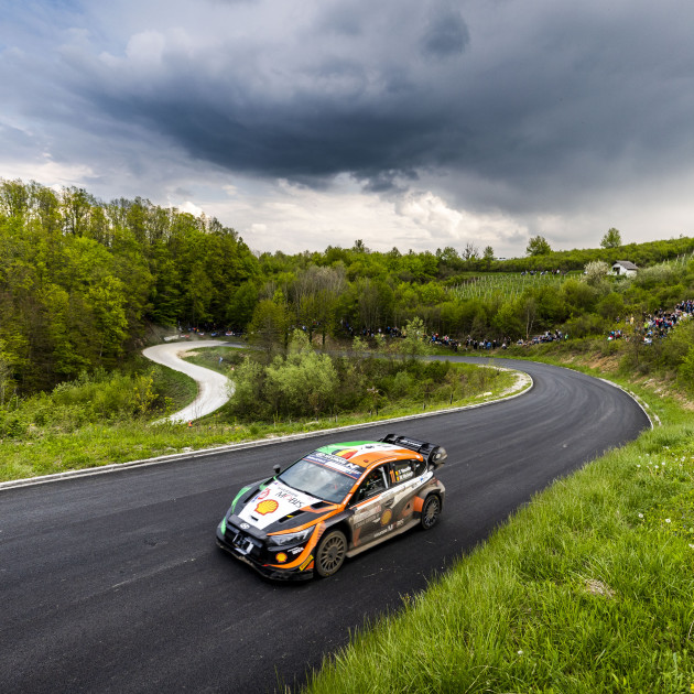 )/M. Wydaeghe (BEL), Hyundai i20 N Rally1 Hybrid, Hyundai Shell Mobis WRT (Photo: Nikos Katikis/DPPI)