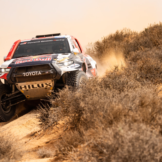 Nasser Al-Attiyah (QAT) / Mathieu Baumel (FRA), Toyota GR DKR Hilux, Toyota Gazoo Racing, during the 2022 Rallye du Maroc (photo: Germain Hazard / DPPI).