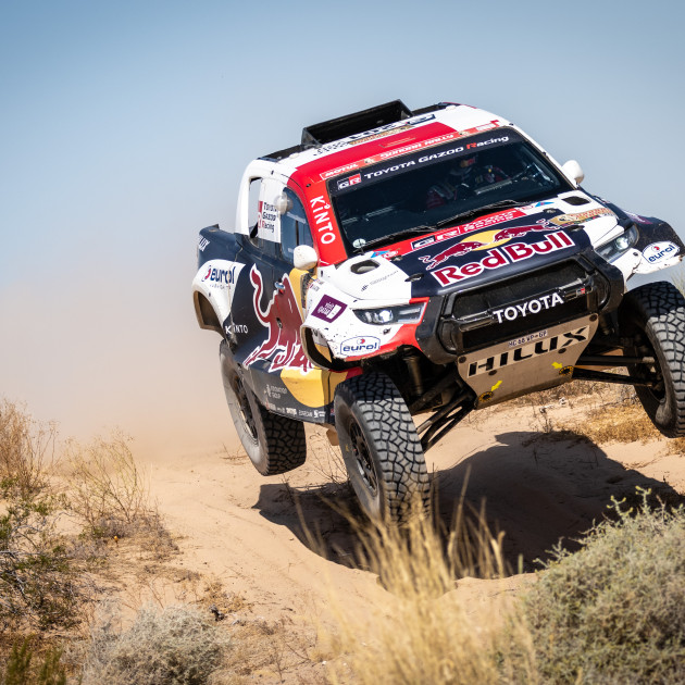 Nasser AL-ATTIYAH Nasser (qat), Mathieu BAUMEL (fra), Toyota Gazoo Racing, Toyota GR DKR Hilux, FIA W2RC, action during the Stage 5 of the Sonora Rally 2023, 3rd round of the 2023 World Rally-Raid Championship, Mexico - Photo Julien Delfosse / DPPI