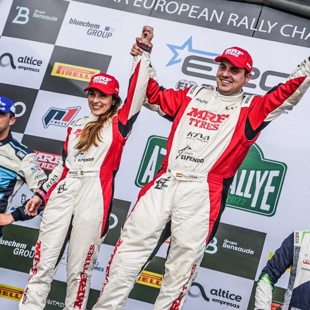 Efrén Llarena and Sara Fernández, 2022 ERC champions.