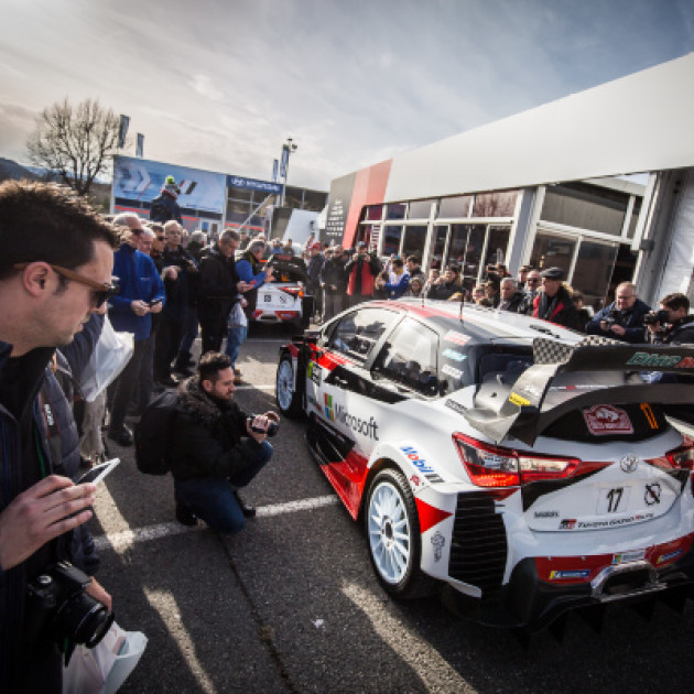 S. Ogier / J. Ingrassia at the Gap Service Park on Rallye Monte-Carlo