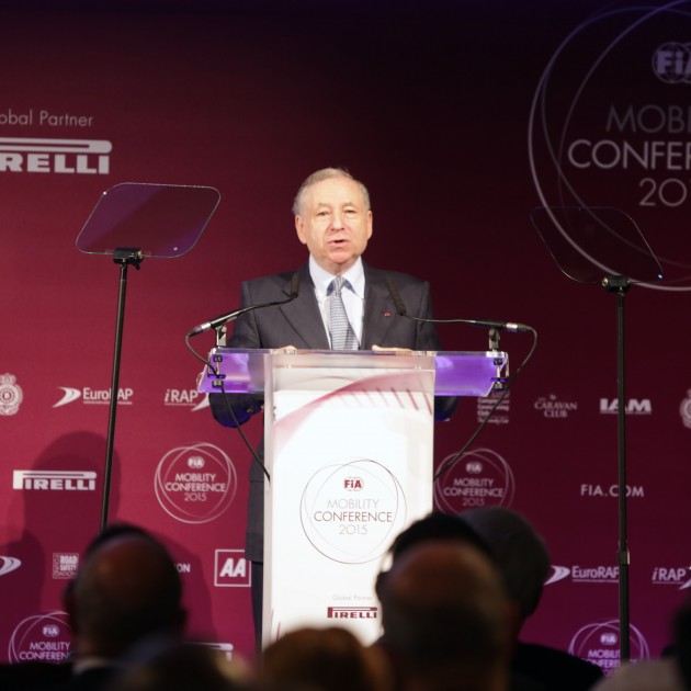 Jean Todt Opening 2015 Mobility conference