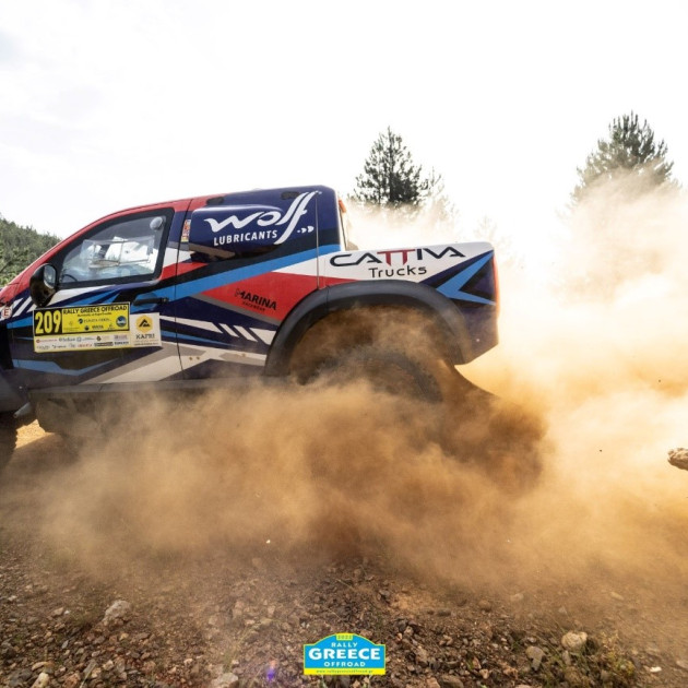 Photo: H. Silva/H. Damasio, Mercedes Proto 350 (#209), photo: Rally Greece Offroad Facebook