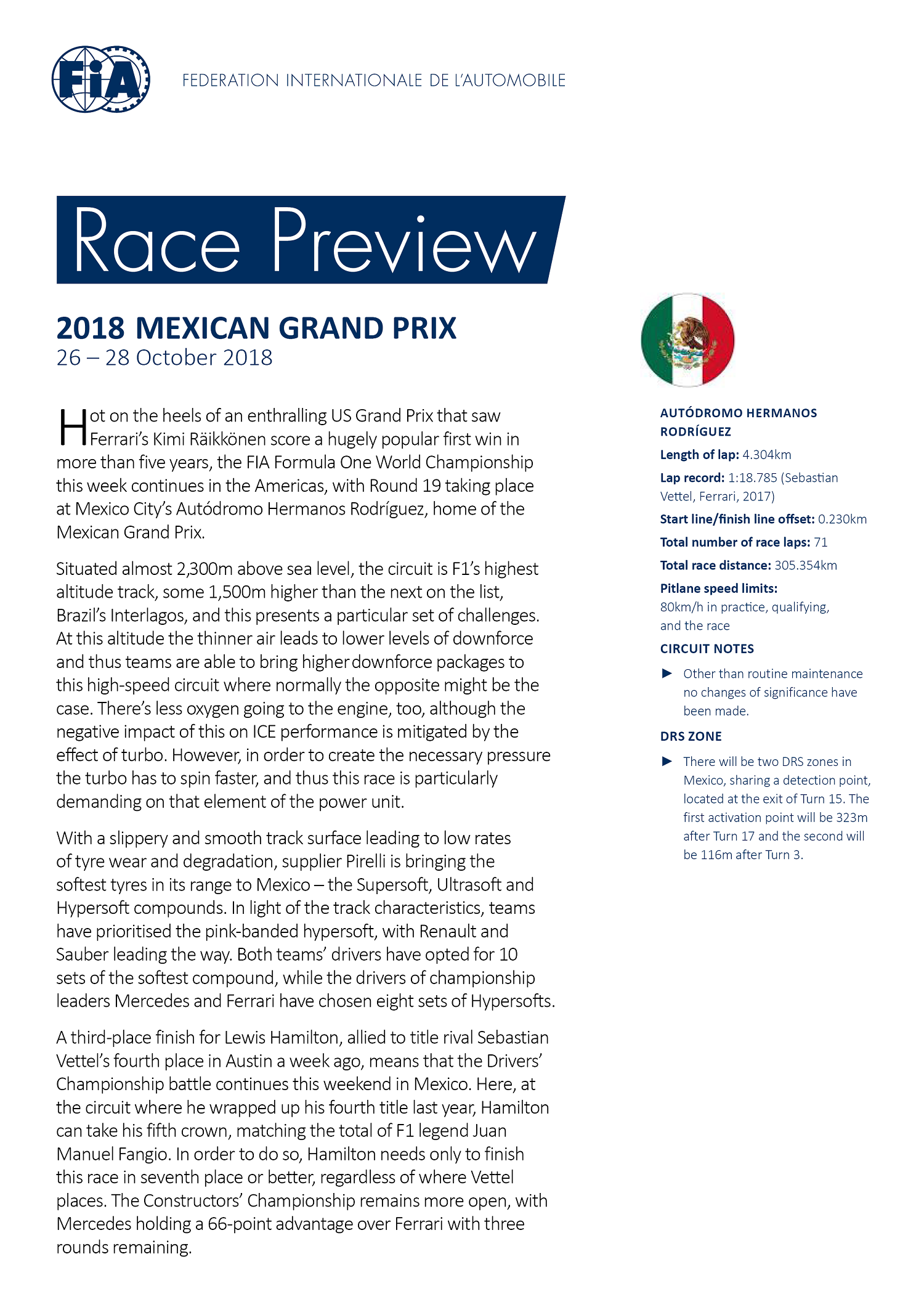 F1 2018 Avance De La Carrera Del Gran Premio De Mexico