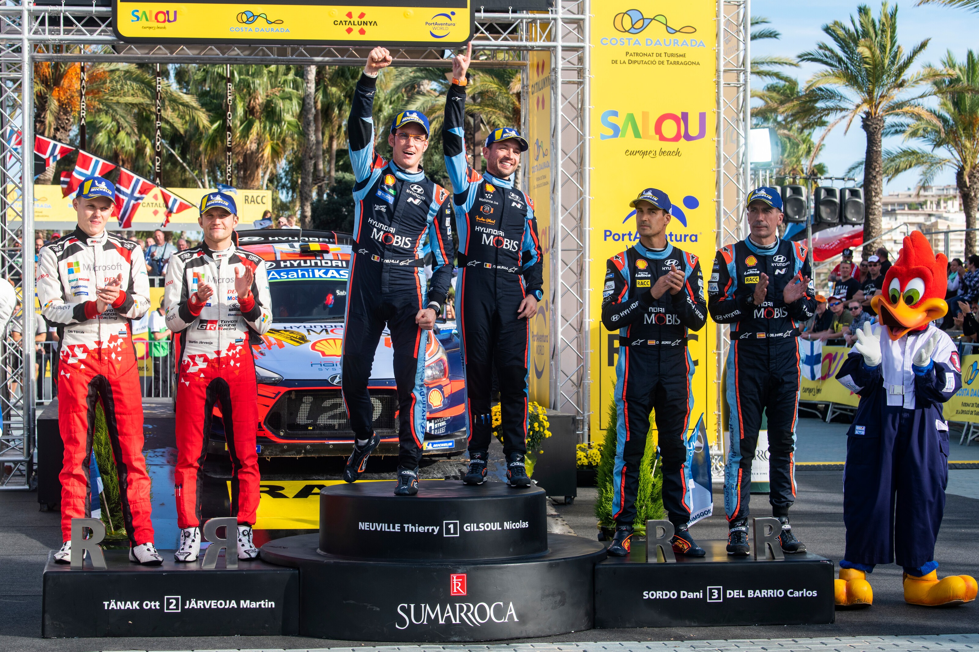 2019 WRC - Rally of Spain - Final podium