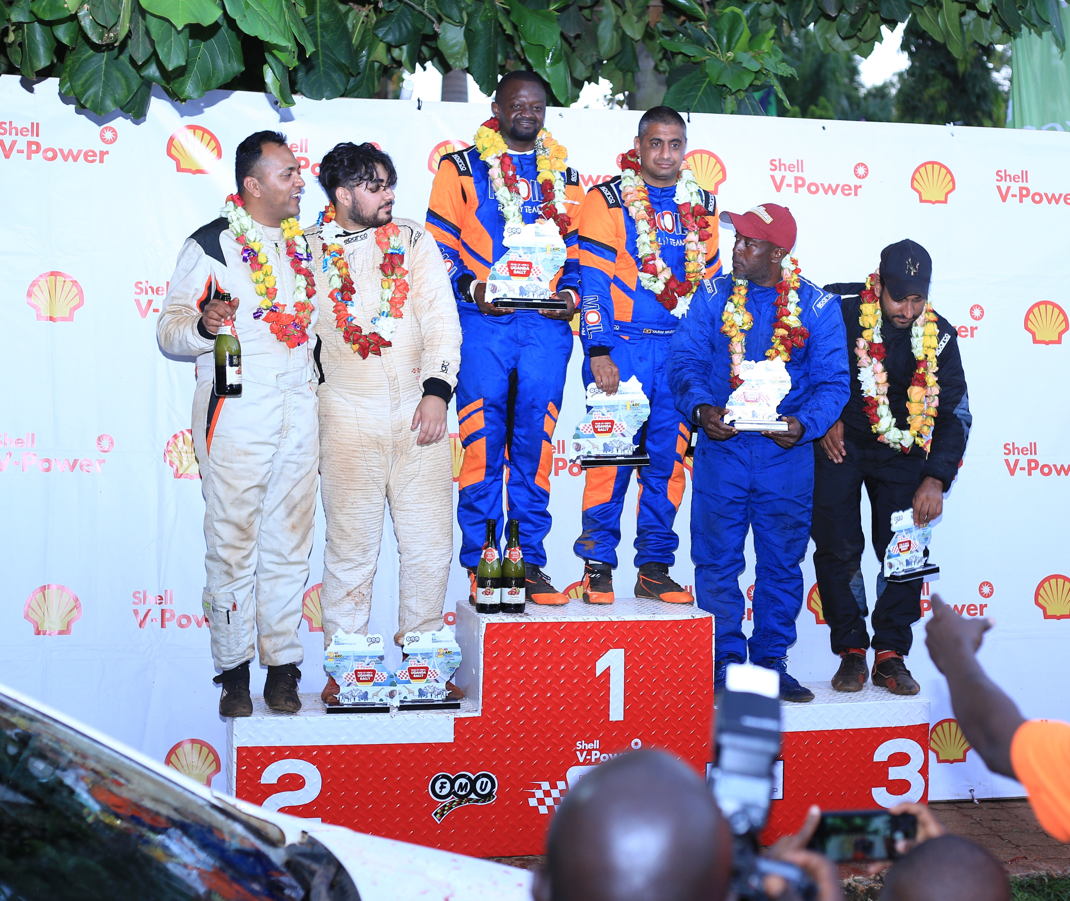 2023 Pearl of Africa Uganda Rally - Final ARC podium (photo: event organisers)