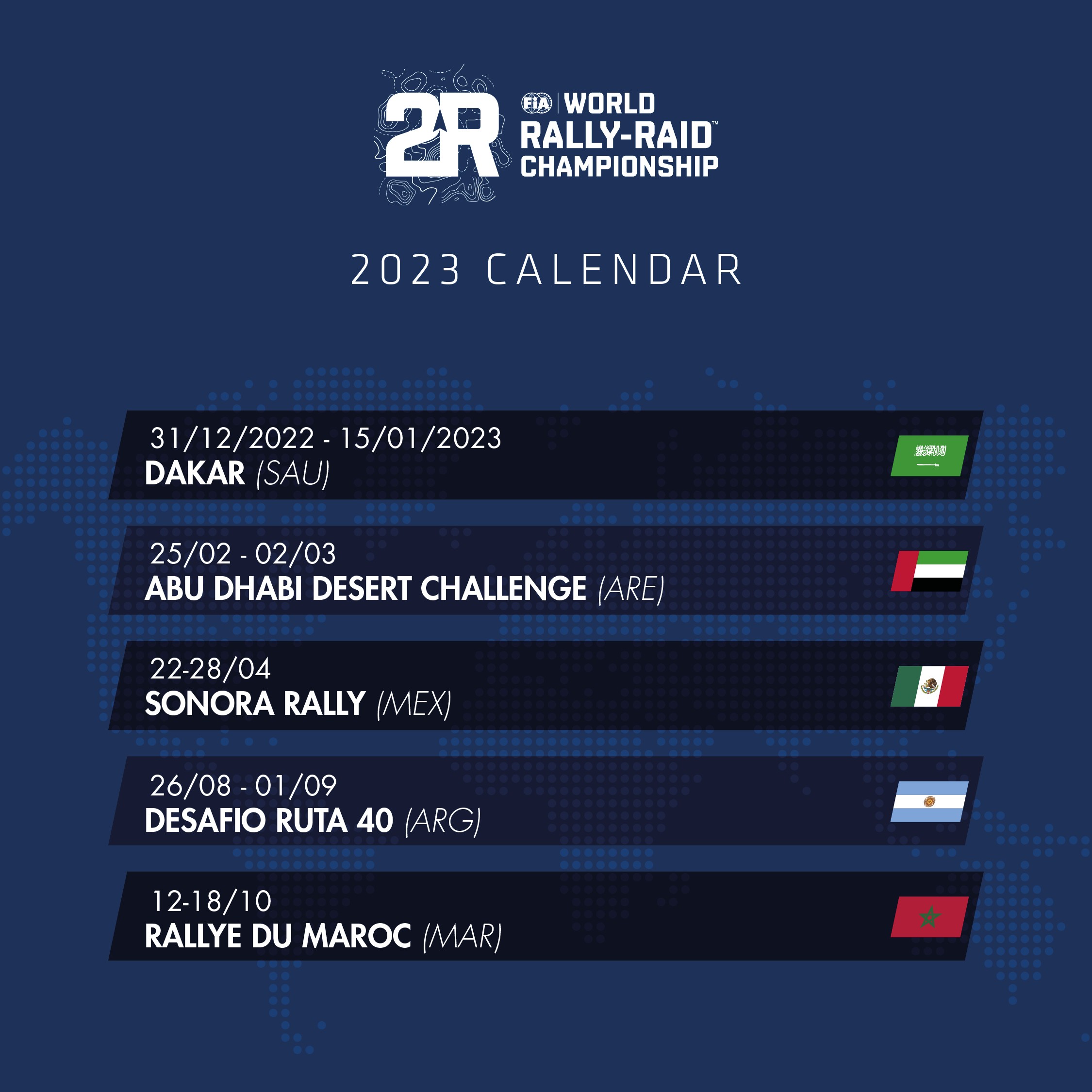 WEC 2023 Calendar FIA World Endurance Championship Home Decor