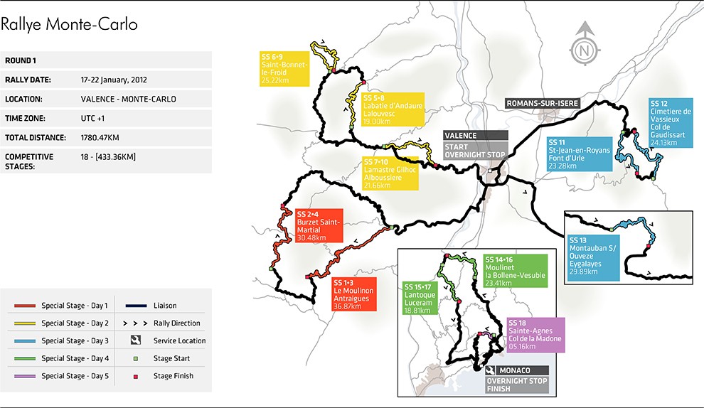 Parcours Rallye Monte Carlo 2025 Carte Vikky Jerrilyn
