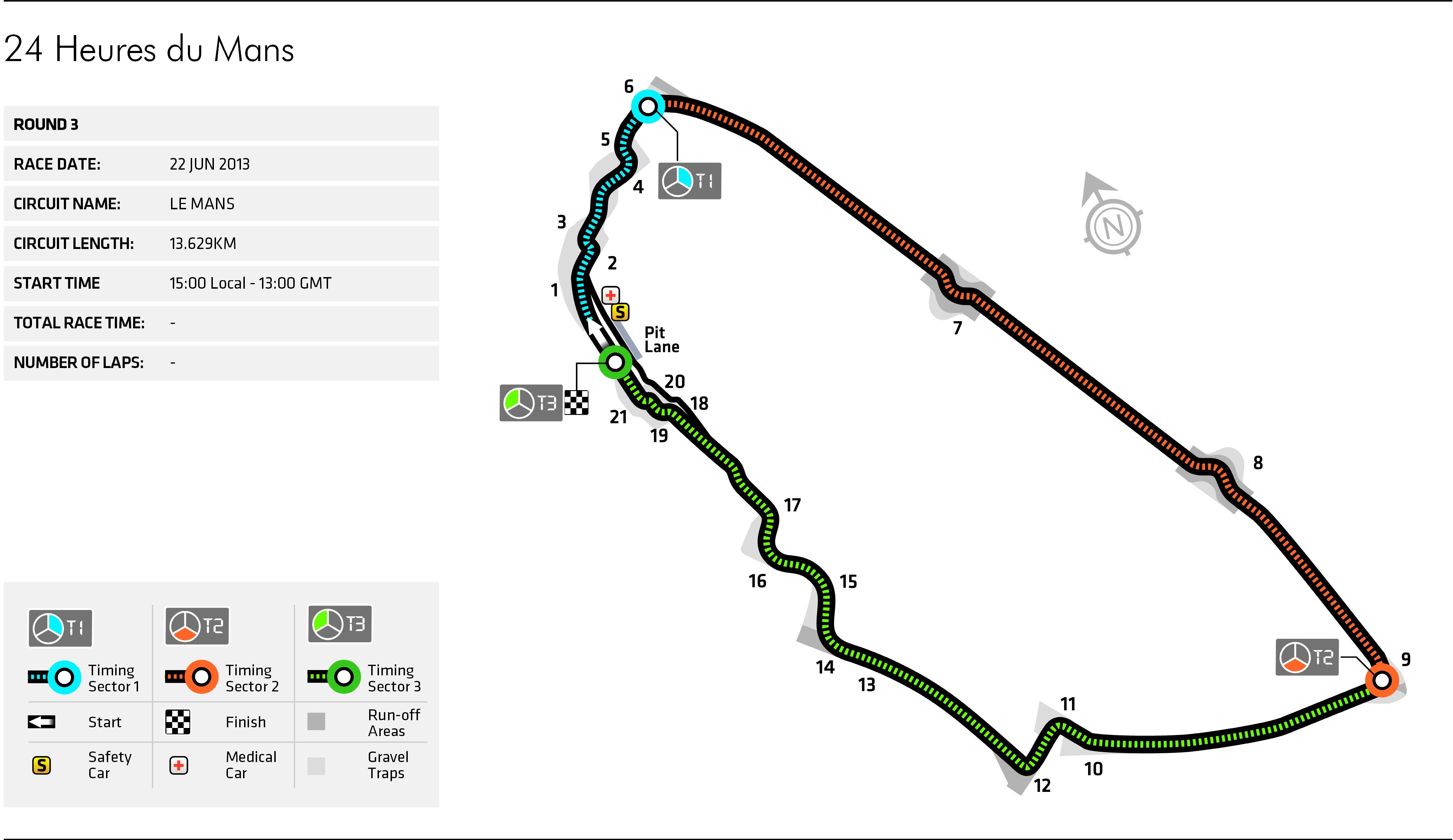 24 Heures du Mans Circuit Map Federation Internationale de l'Automobile