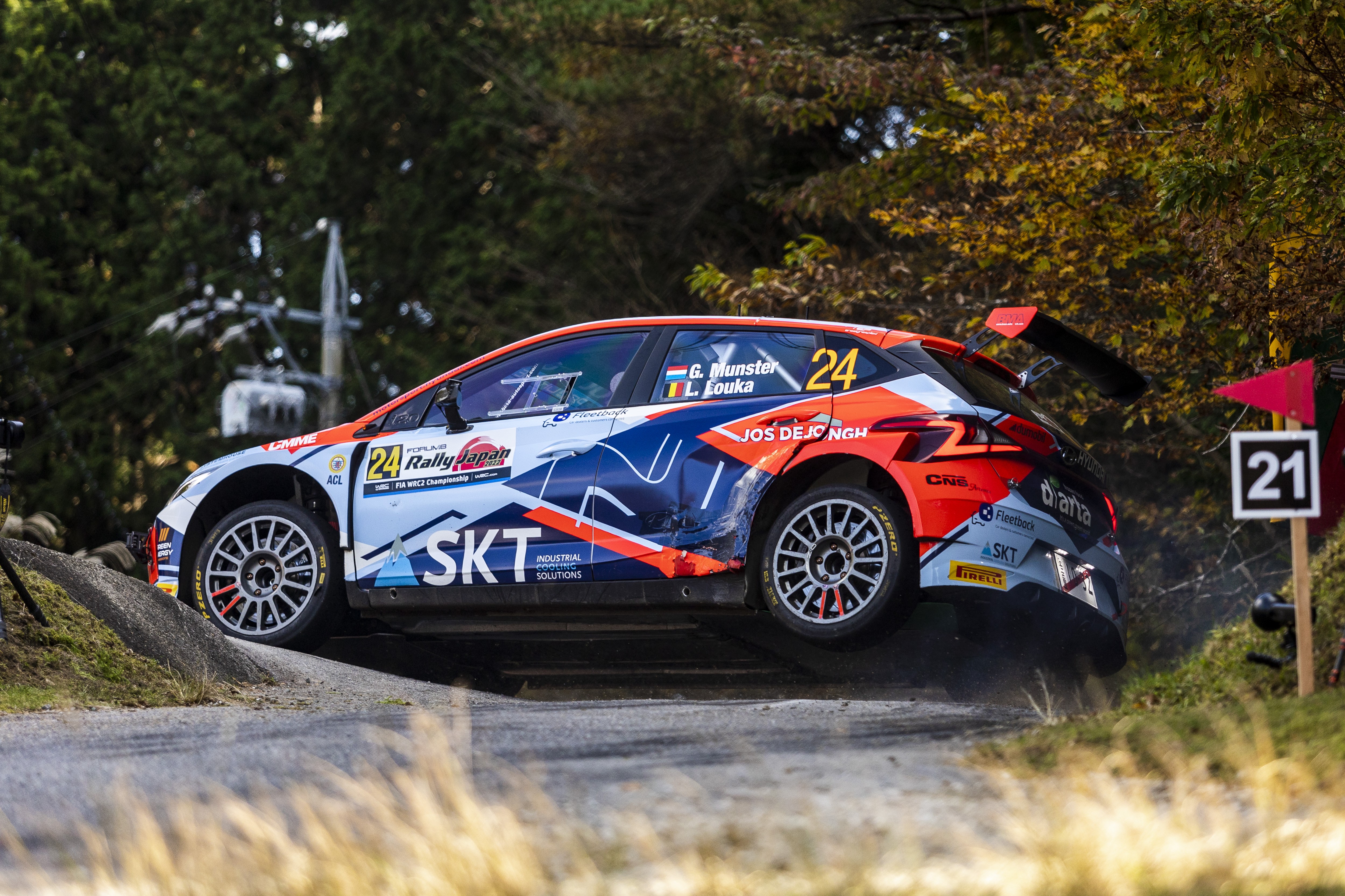 2022 WRC - Rally Japan - Grégoire Munster/Louis Luka, Hyundai i20 N Rally2 (photo Nikos Katsikis / DPPI)
