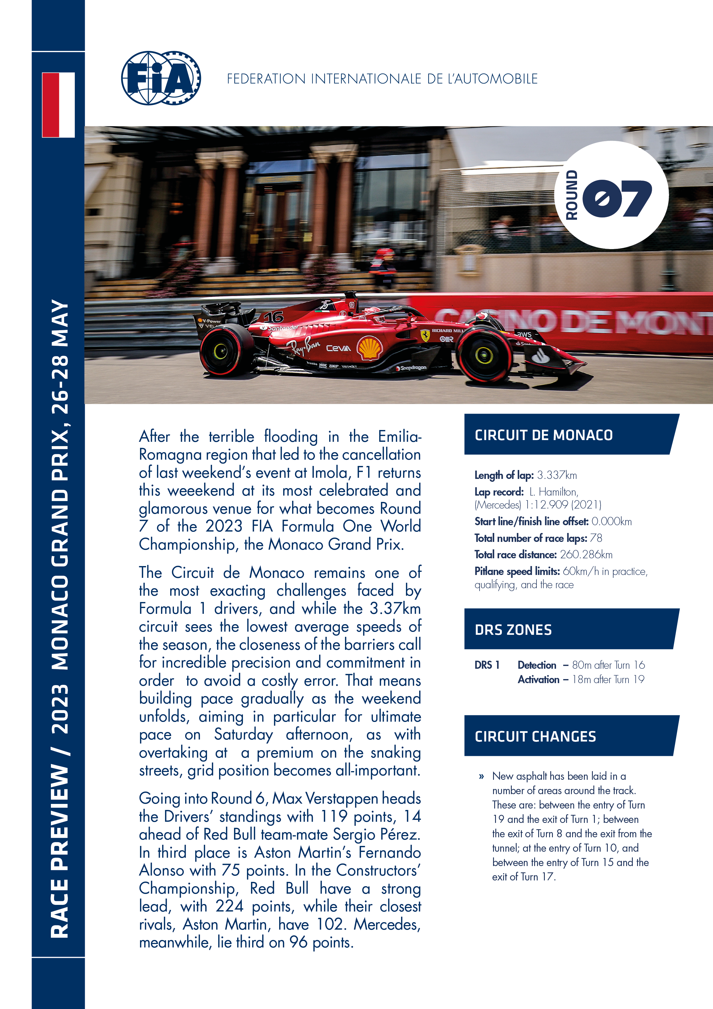 F1 - 2023 MONACO GRAND PRIX PREVIEW  Federation Internationale de  l'Automobile