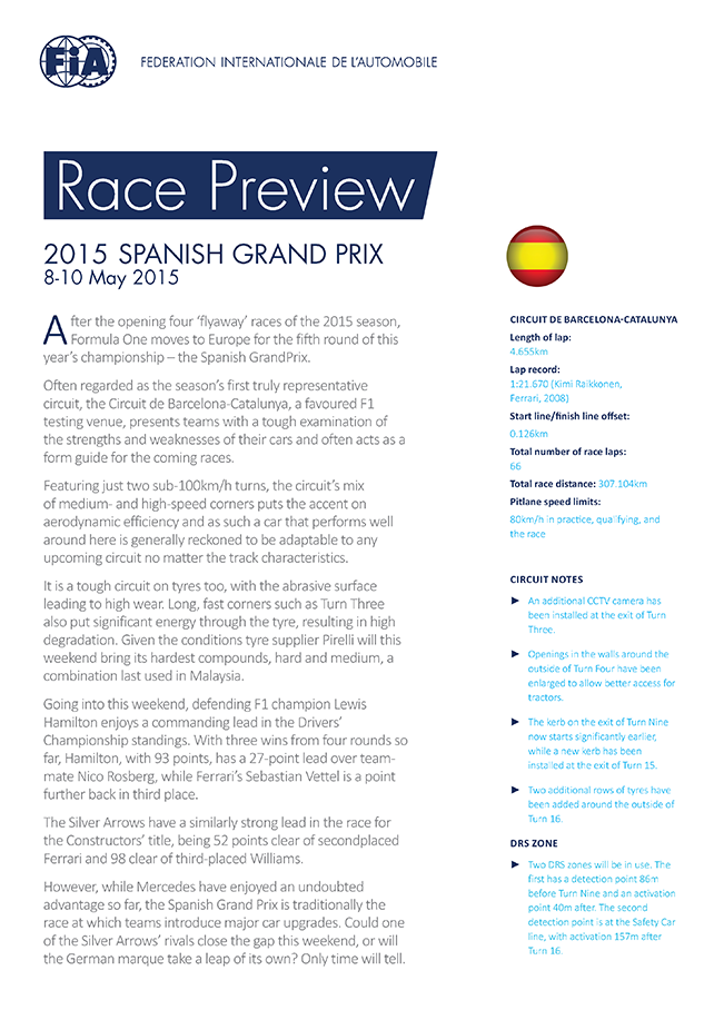 Preview Spanish Grand Prix