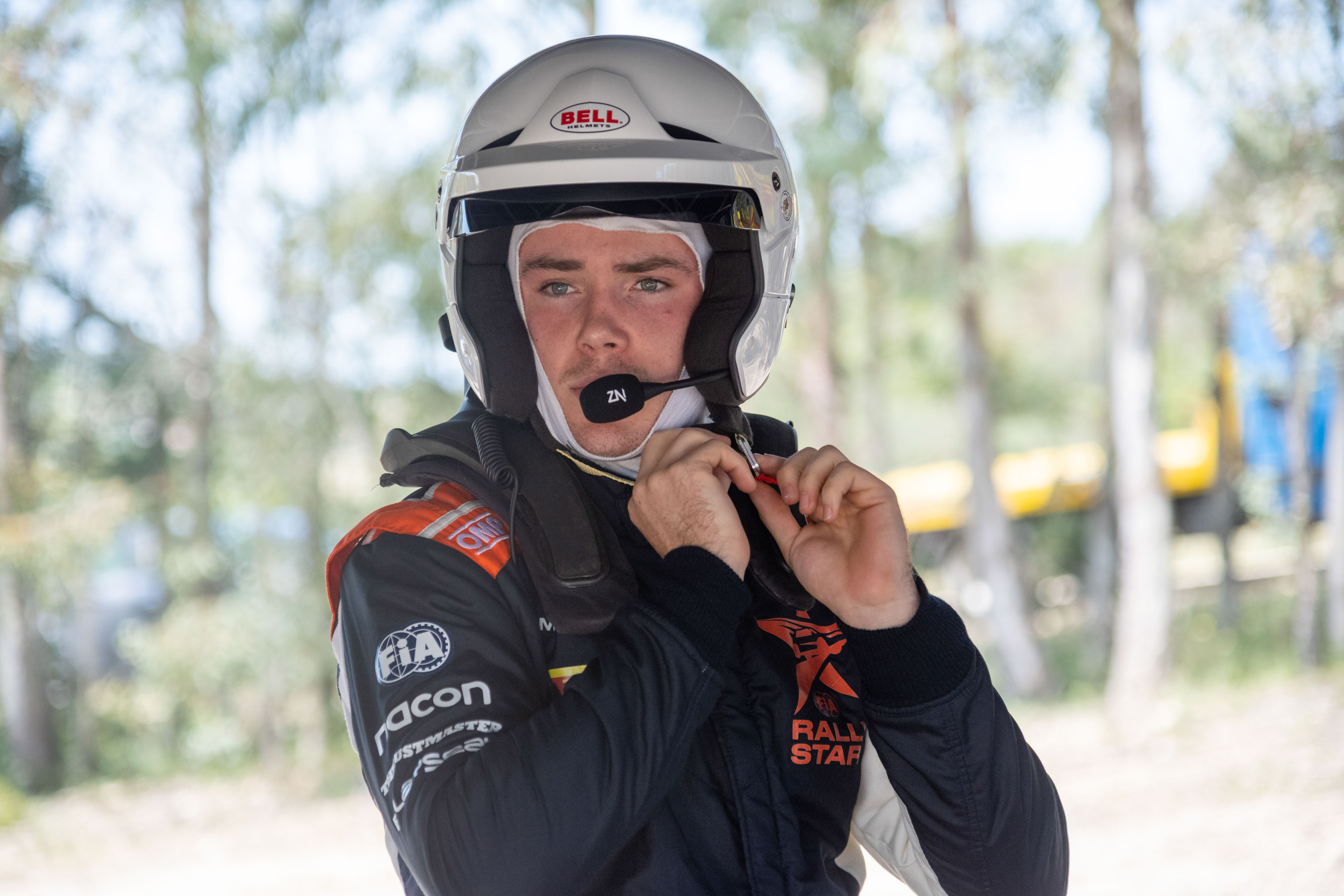 Il concorrente della FIA Rally Star Max Smart dal Sud Africa