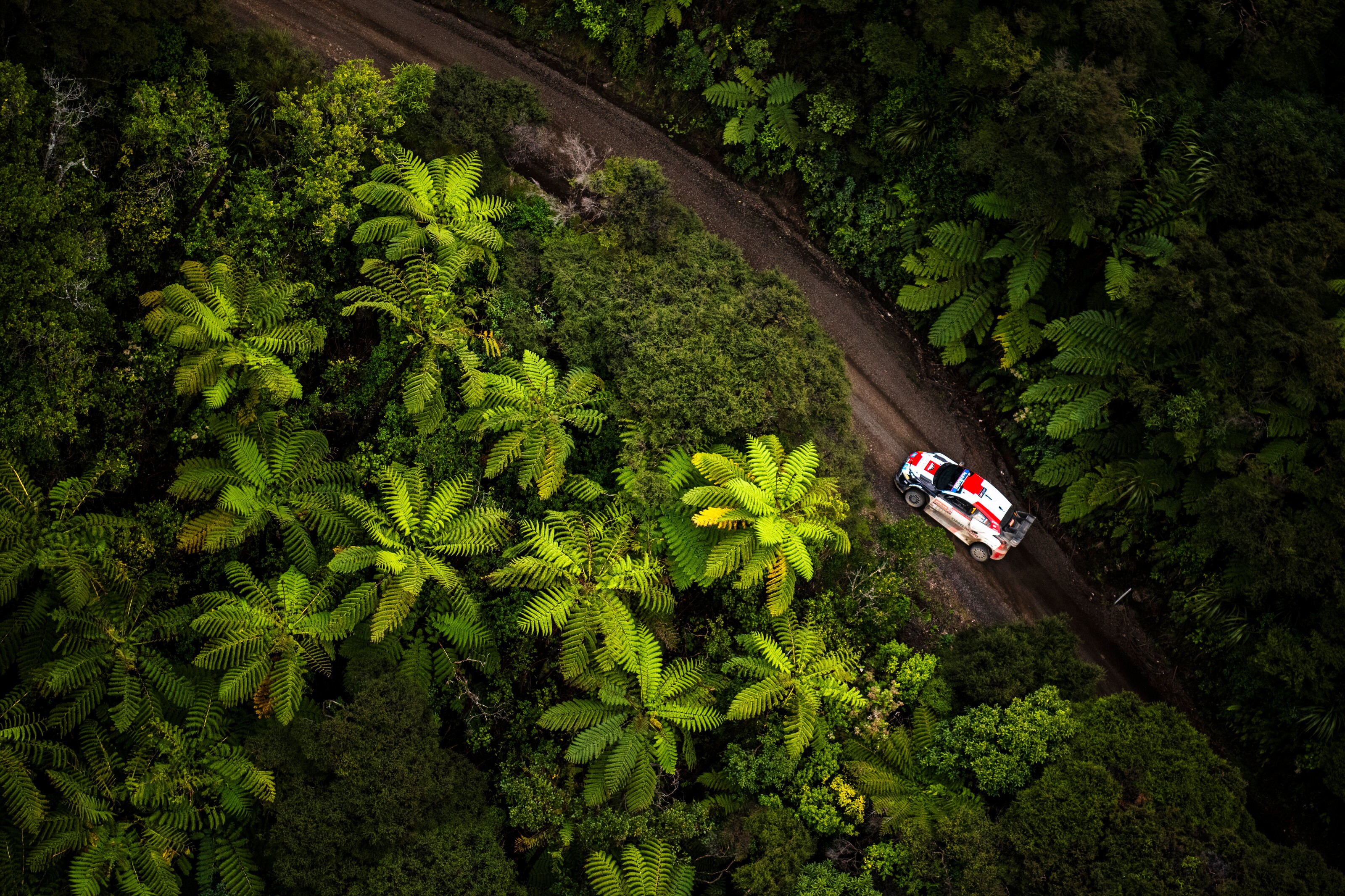 Sebastien Ogier (FRA) Julien Ingrassia (FRA) of team Toyota Gazoo Racing are seen performing during the World Rally Championship New Zealand in Auckland, New Zealand on 30,September (photo: Jaanus Ree / Red Bull Content Pool)