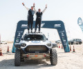 Denis Krotov and Konstantin Zhiltsov celebrate their win in Qatar
